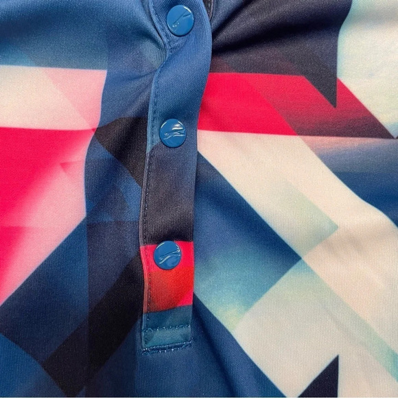 Slazenger women’s golf tank top patterned size small quarter snap up - Picture 8 of 10